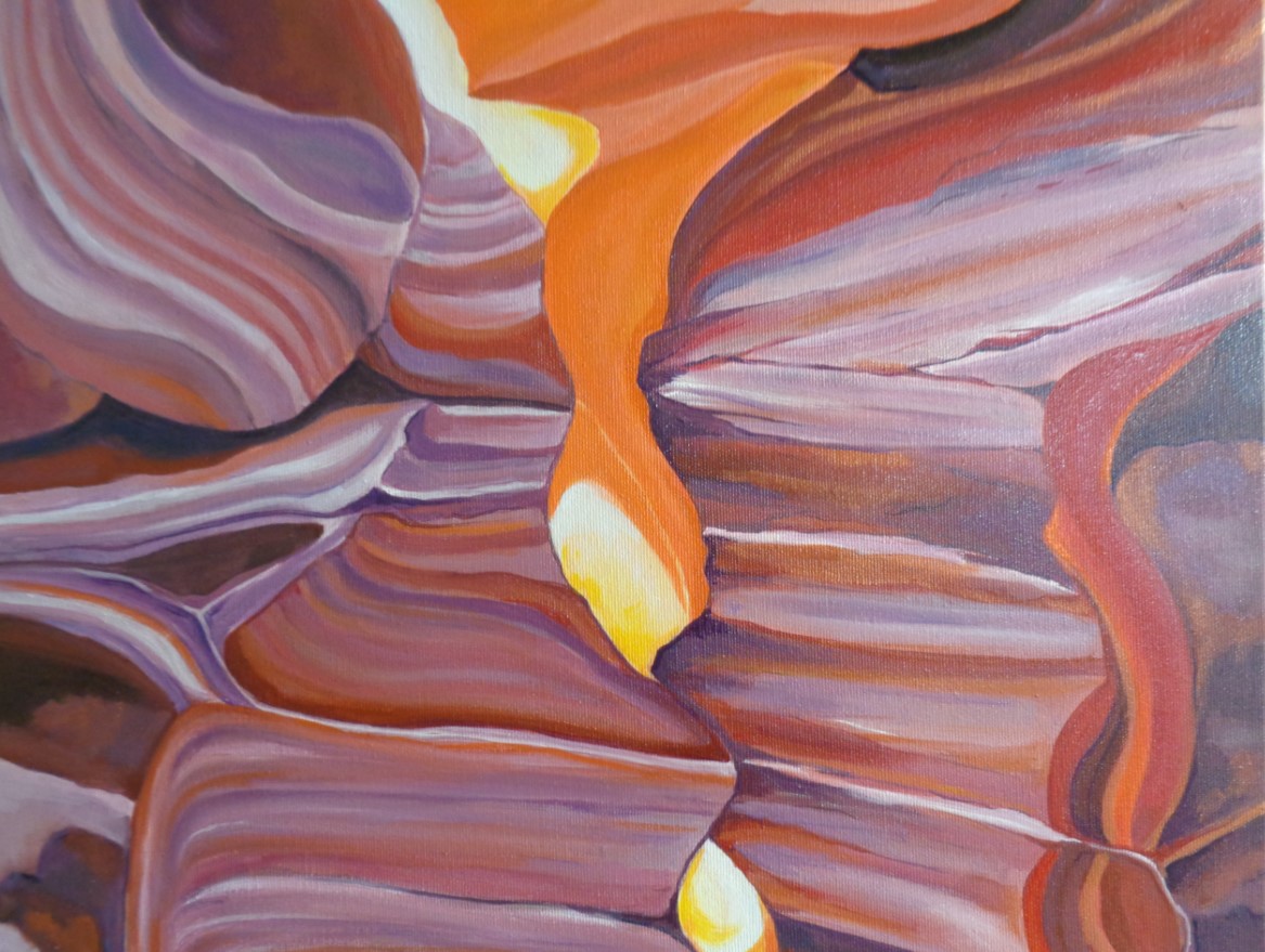 Ölgemälde Antelope-Canyon II