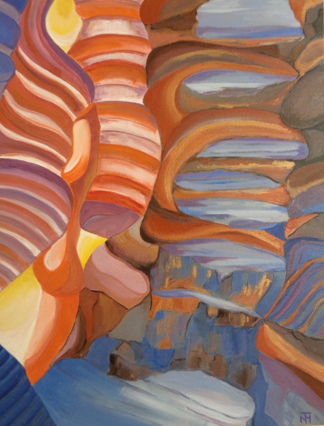 Ölgemälde Antelope-Canyon III