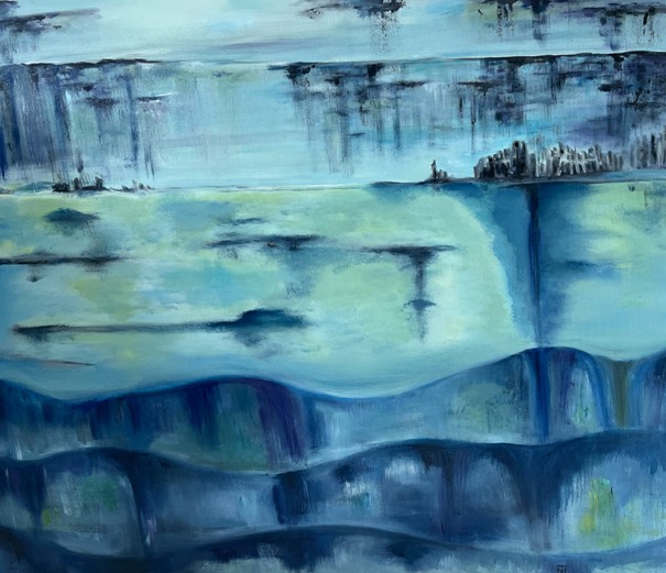 Ölgemälde Tsunami